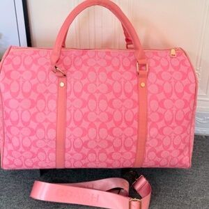 Coach Pink Travel Bag